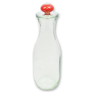 choco-lina-k-chenhelfer-weckglas-1062ml-saftflasche-dekorknopf-glas image 1