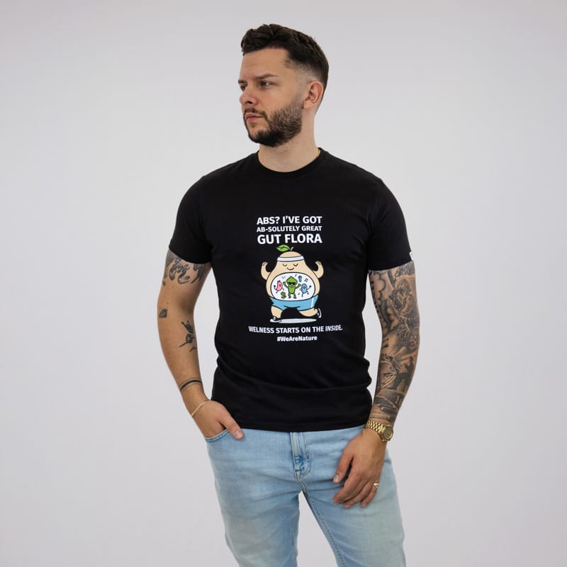 nature-s-finest-gut-flora-t-shirt-spruch-wei-baumwolle image 3