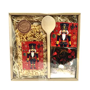 choco-lina-naschen-nussknacker-geschenkset-rot-schwarz-s-igkeiten image 1