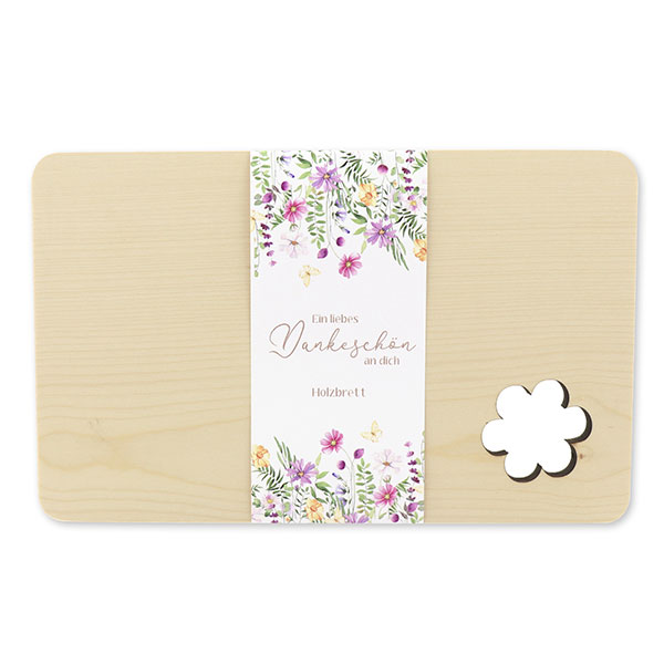 choco-lina-k-chenhelfer-holzbrett-mit-blume-dankesch-n-brettchen image 1