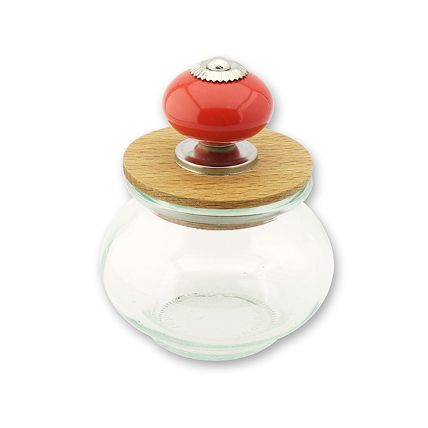 choco-lina-weck-glas-220ml-mit-holzdeckel-vorratsglas image 1