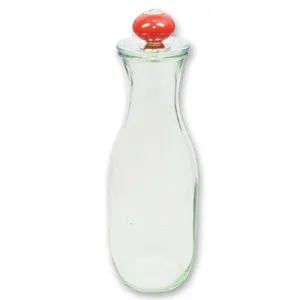choco-lina-k-chenhelfer-weckglas-1062ml-saftflasche-dekorknopf-glas image 1
