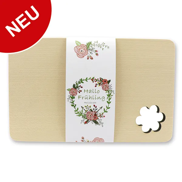 choco-lina-holzbrett-mit-blume-hallo-fr-hling-k-chenbrett image 1