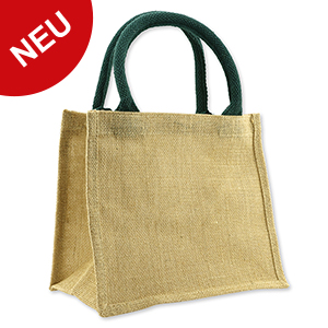 choco-lina-jutetasche-natur-griff-gr-n-einkaufstasche image 1