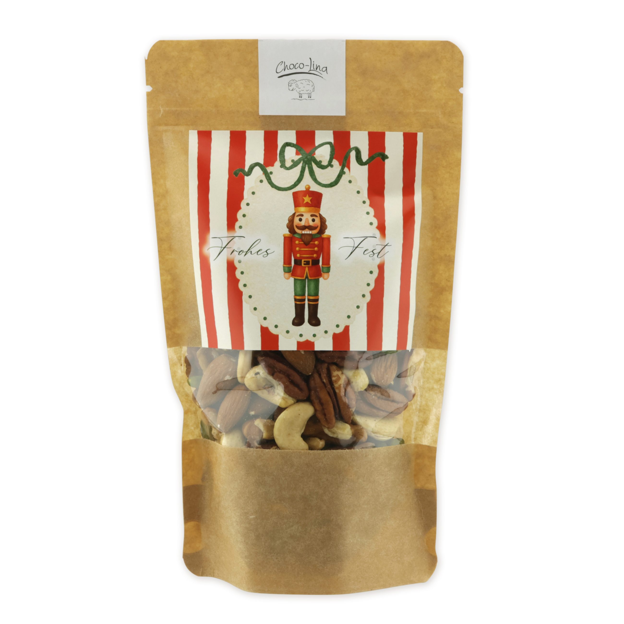 choco-lina-nusskernmischung-nussknacker-gr-ne-masche-n-sse image 1
