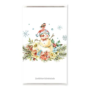 choco-lina-schoko-schneemann-zartbitterschokolade-dunkel image 1