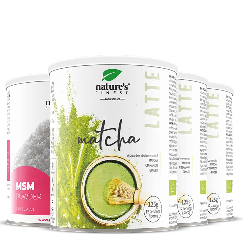 nature-s-finest-matcha-chai-latte-msm-pulver-paket-energie image 1