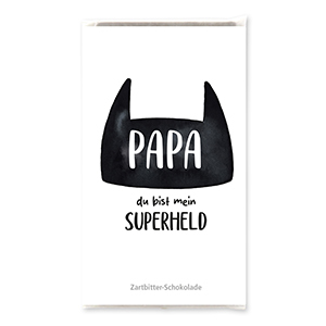 choco-lina-schoko-papa-superheld-zartbitterschokolade-tafel image 1