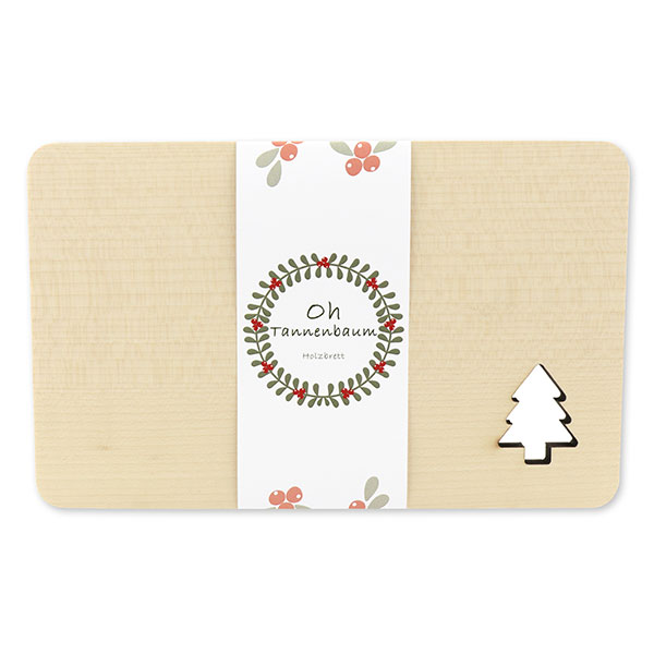 choco-lina-oh-tannenbaum-holzbrett-tannenbaum-motiv image 1