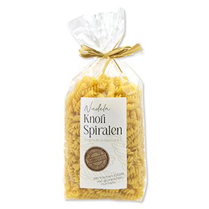 choco-lina-lieblingsnudeln-spiralen-knoblauch-nudeln-cello image 1