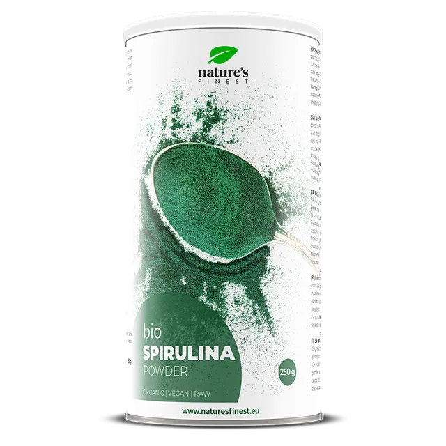 nature-s-finest-spirulina-pulver-bio-250g-blaualge-protein image 1