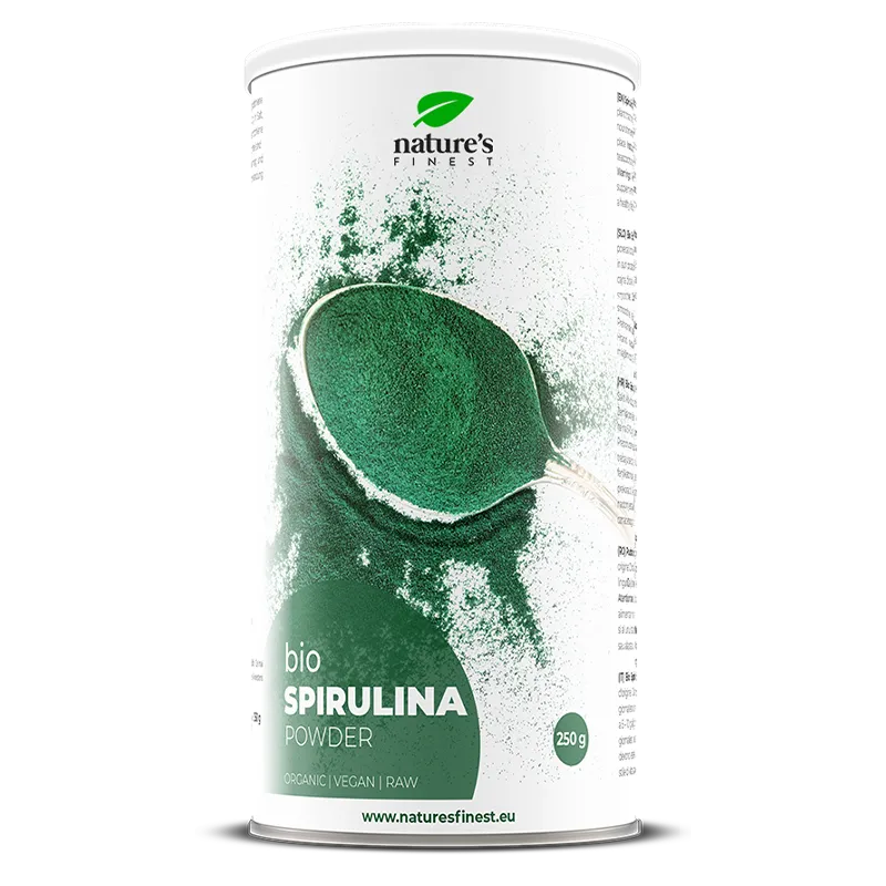 nature-s-finest-spirulina-pulver-bio-250g-blaualge-protein image 1