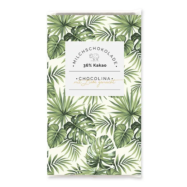 choco-lina-schoko-bl-tterdesign-milchschokolade-tafel-geschenk image 1