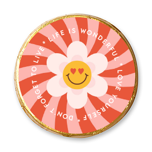 choco-lina-smiley-blumig-chocotaler-schokolade-geschenk image 1