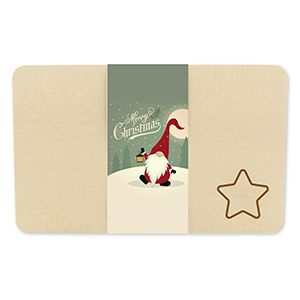 choco-lina-holzbrett-stern-merry-christmas-schneidebrett image 1