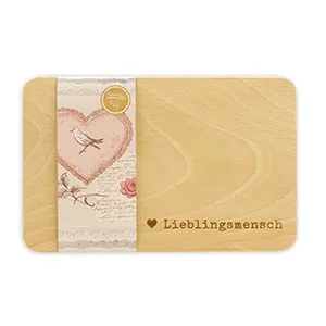 choco-lina-lieblingsmensch-holzbrett-mit-taube-herz-rosa image 1