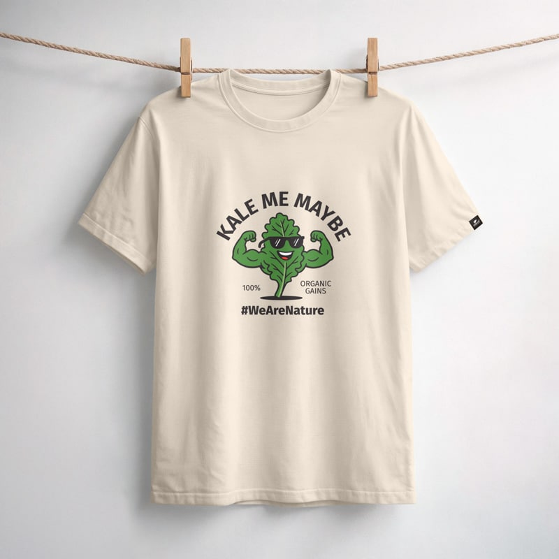nature-s-finest-kale-me-maybe-t-shirt-vegan-spruch image 1