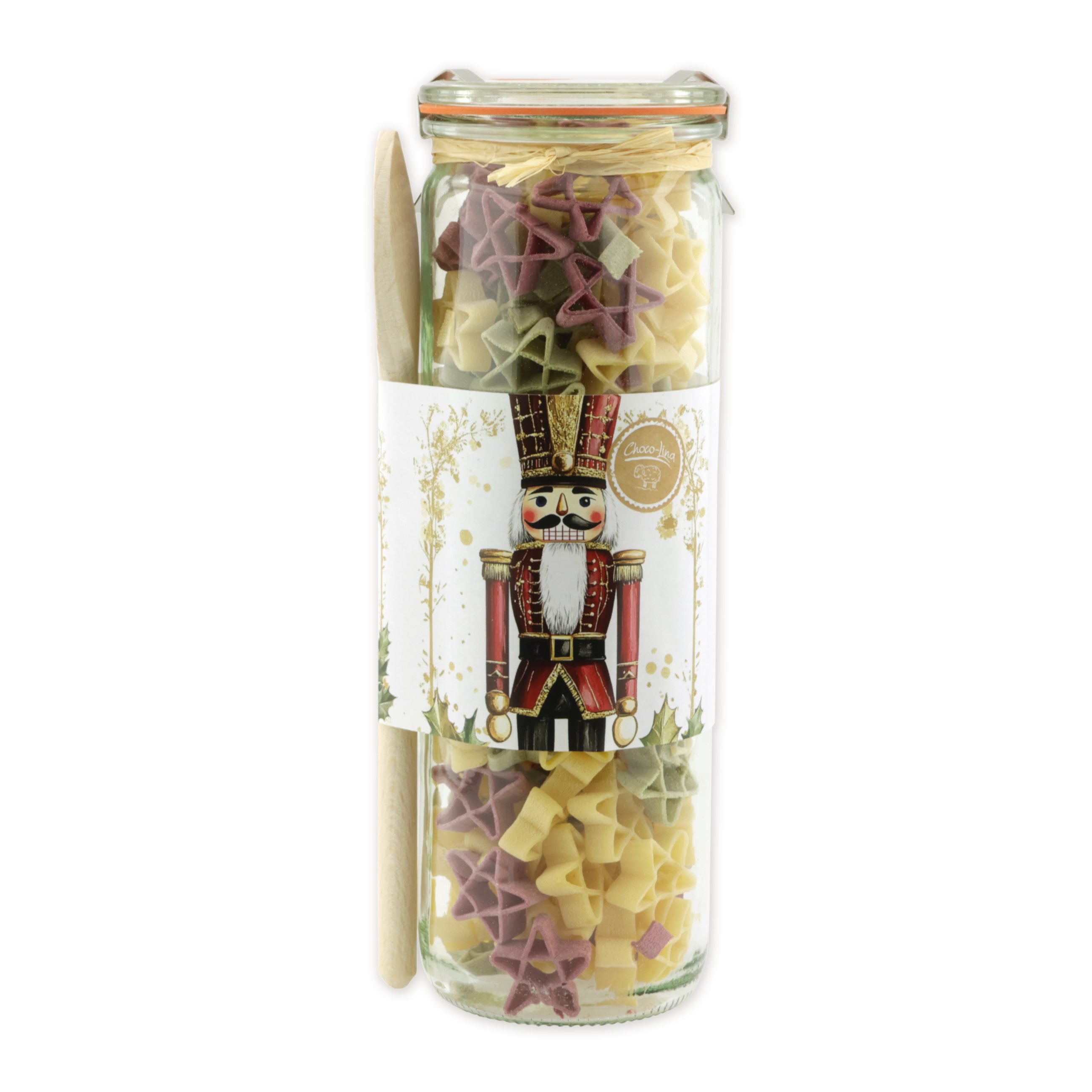 choco-lina-nudeln-geschenkset-nussknacker-mit-kochl-ffel image 1