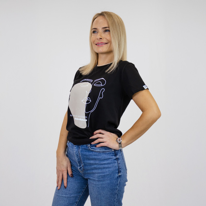 nature-s-finest-no-makeup-no-apologies-t-shirt-damen-baumwolle image 7