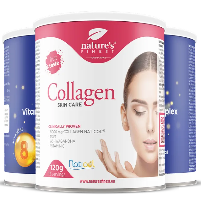 nature-s-finest-kollagen-skincare-pulver-2x-golden-q10-set-erdbeere image 1