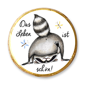 choco-lina-das-leben-ist-sch-n-chocotaler-schokotaler image 1