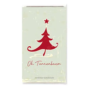 choco-lina-schoko-oh-tannenbaum-zartbitterschokolade-tafel image 1