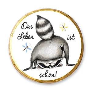 choco-lina-das-leben-ist-sch-n-chocotaler-schokotaler image 1