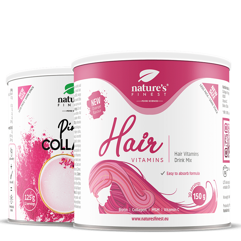 nature-s-finest-pink-latte-kollagen-hair-vitamins-set image 1