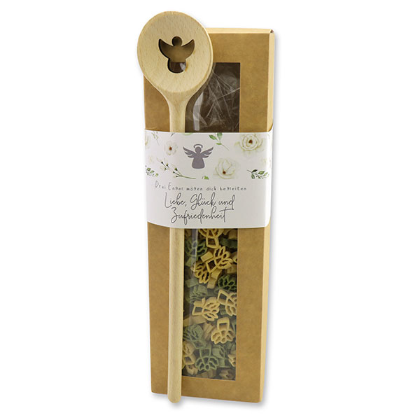 choco-lina-nudeln-geschenkset-drei-engel-pasta-mit-kochl-ffel image 1