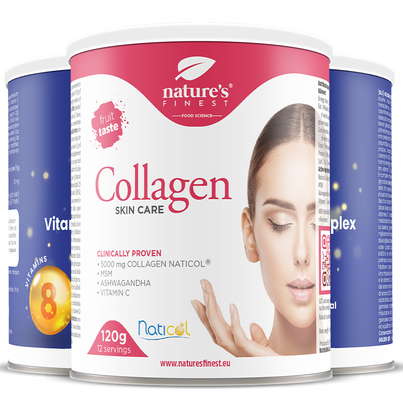 nature-s-finest-kollagen-skincare-pulver-2x-golden-q10-set-erdbeere image 1