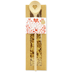choco-lina-nudeln-geschenkset-herzen-tauben-rot-mit-kochl-ffel image 1