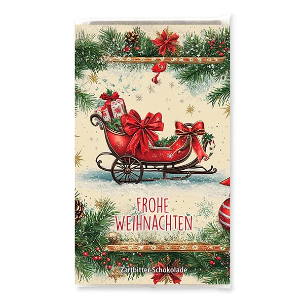 choco-lina-schoko-frohe-weihnachten-schlitten-zartbitter image 1