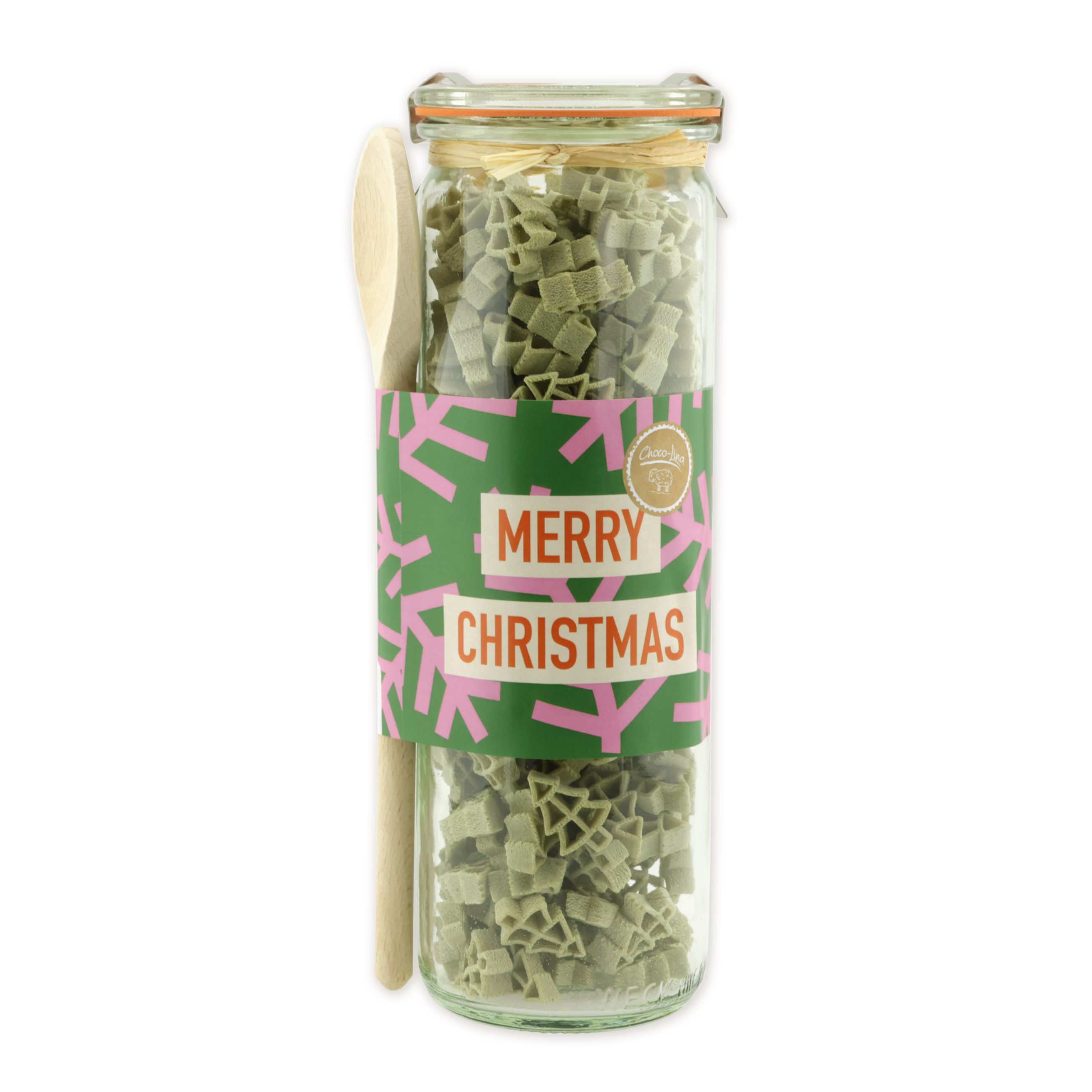 choco-lina-nudeln-geschenkset-merry-christmas-kochl-ffel image 1