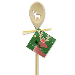 choco-lina-k-chenhelfer-hirsch-kochl-ffel-oval-frohes-fest-holz image 1