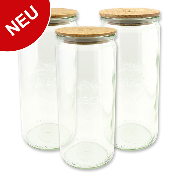 choco-lina-weck-glas-holzdeckel-vorratsglas-1040-ml-graviert image 1