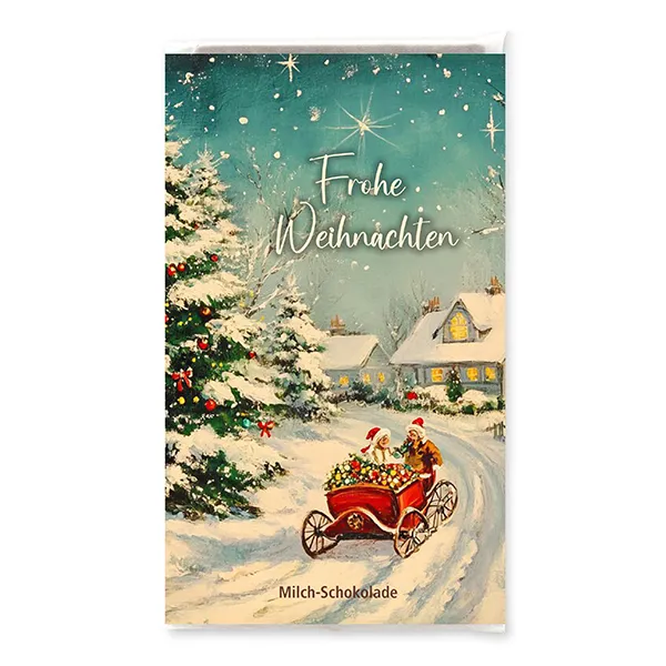 choco-lina-schoko-frohe-weihnachten-schlitten-milchschokolade image 1