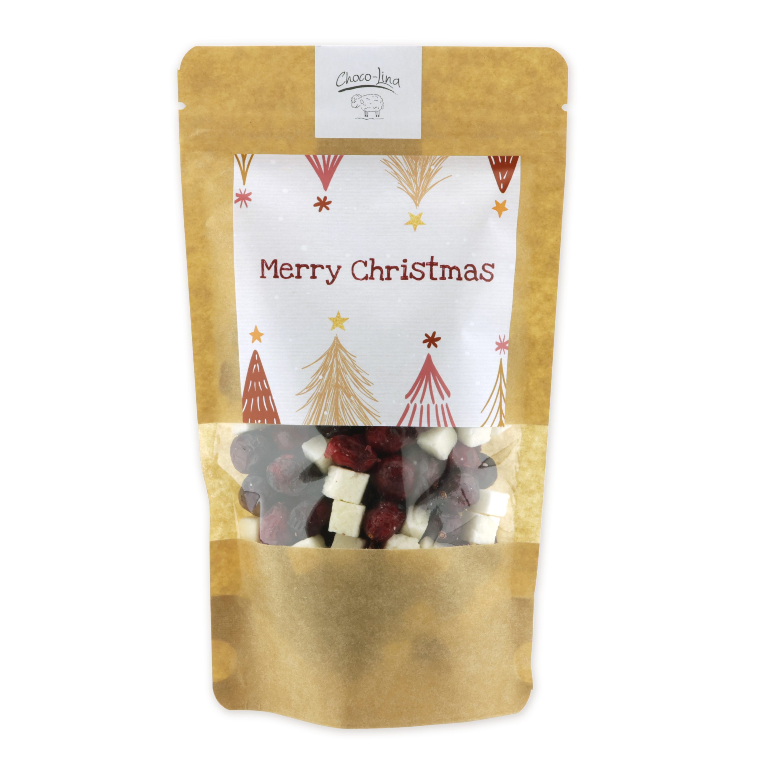 choco-lina-naschen-kokosw-rfel-beerenmix-knabberei-merry-christmas image 1