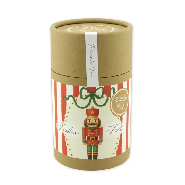 choco-lina-winterzeit-nussknacker-tee-tube-gr-ne-masche image 1