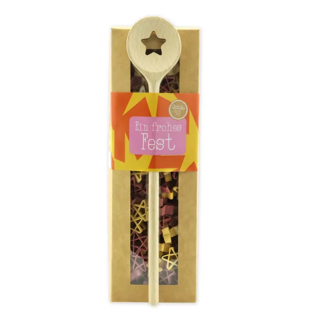 choco-lina-nudeln-geschenkset-ein-frohes-fest-pasta-mit-kochl-ffel image 1