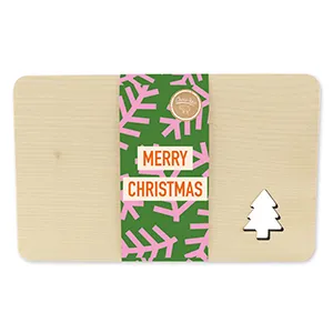 choco-lina-k-chenhelfer-holzbrett-baum-merry-christmas image 1