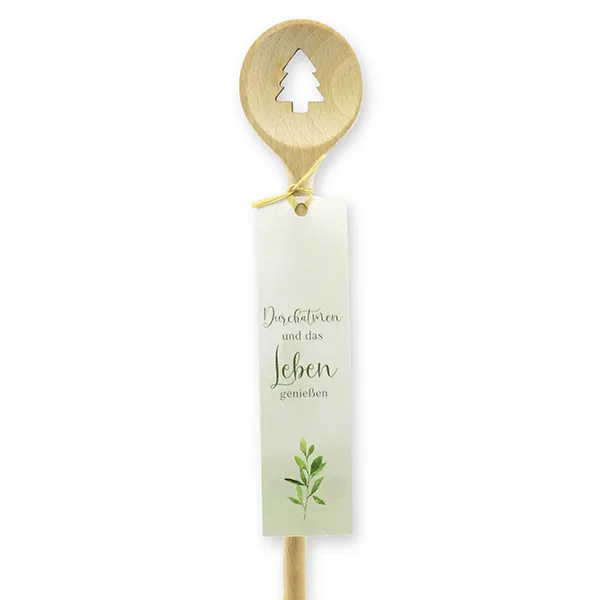 choco-lina-tannenbaum-kochl-ffel-rund-holz-durchatmen-spruch image 1