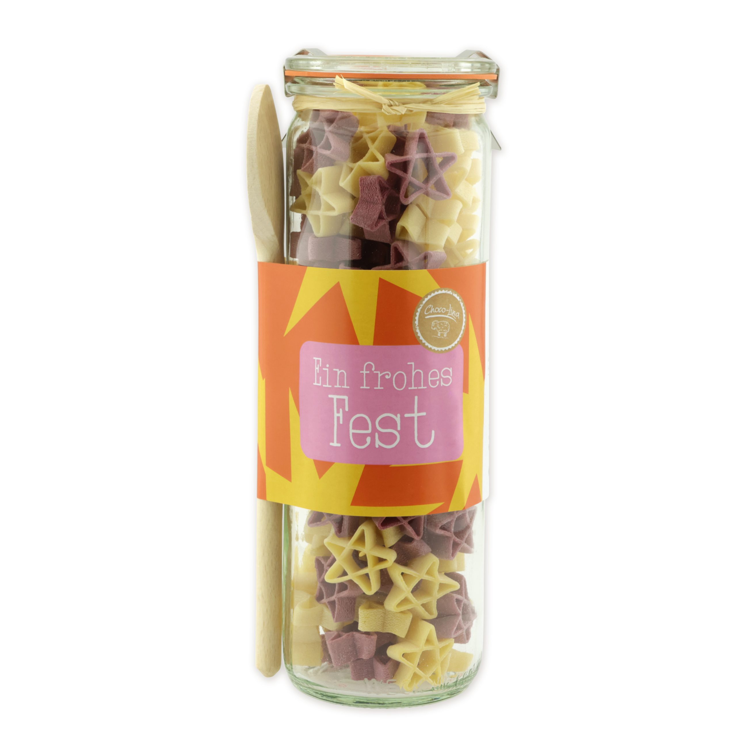 choco-lina-nudeln-geschenkset-klein-ein-frohes-fest-mit-kochl-ffel image 1