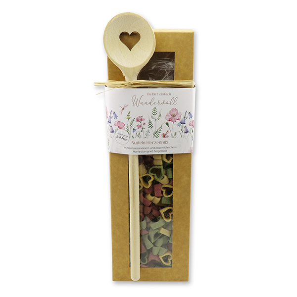 choco-lina-du-bist-wundervoll-nudeln-geschenkset-kochl-ffel image 1
