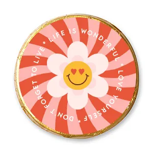 choco-lina-smiley-blumig-chocotaler-schokolade-geschenk image 1
