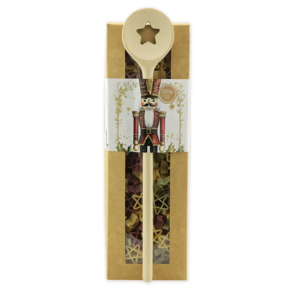 choco-lina-nudeln-geschenkset-nussknacker-gold-kochl-ffel image 1